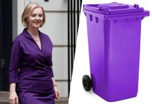 Фото - Пользователи Twitter сравнили наряды Лиз Трасс с контейнерами для мусора