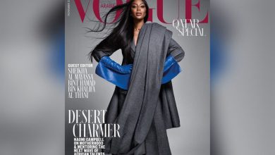Фото - 52-летняя Наоми Кэмпбелл в костюме и перчатках из кожи снялась для обложки Vogue